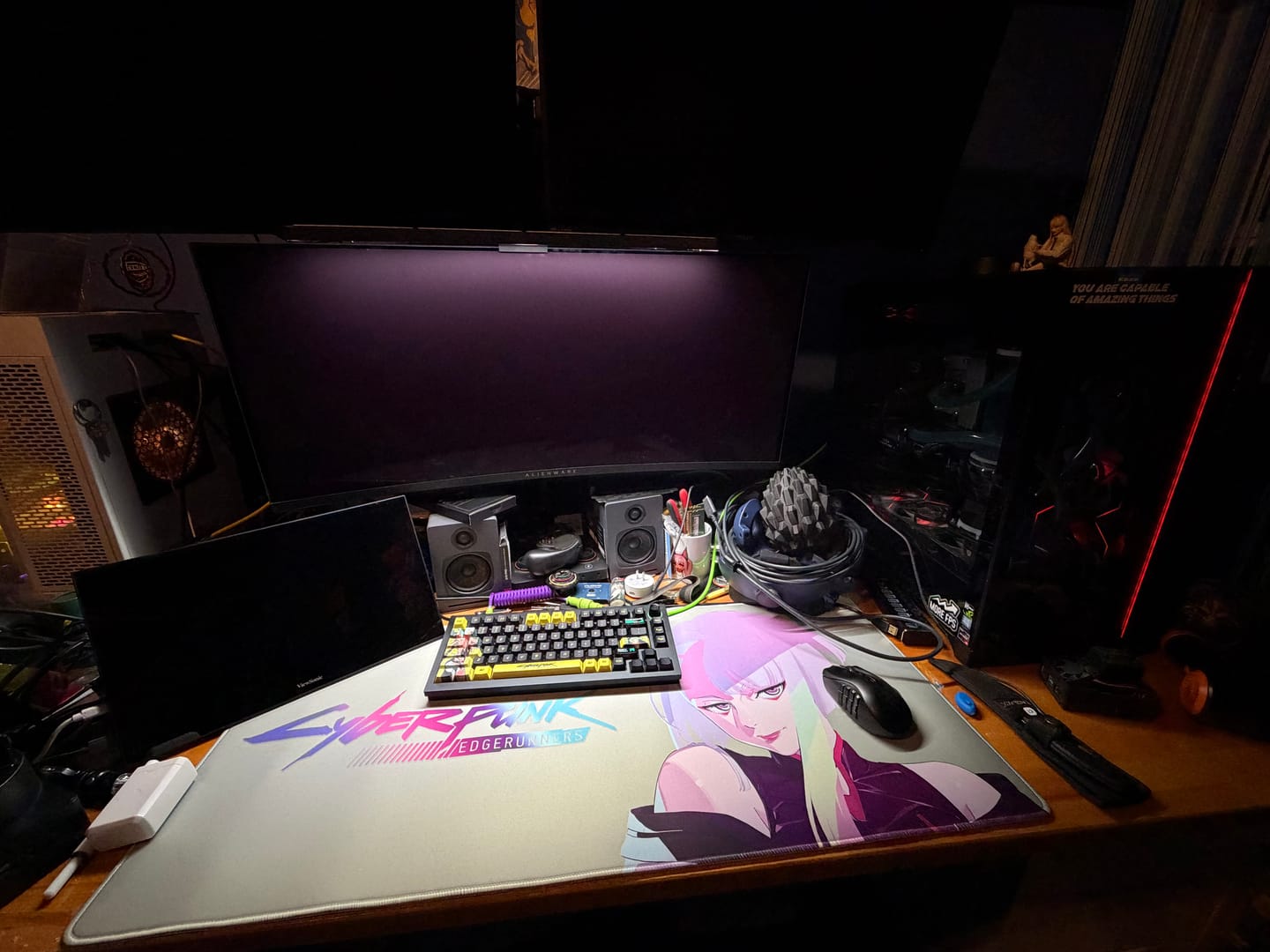Customer photo review of Cyberpunk Lucy Mousepad