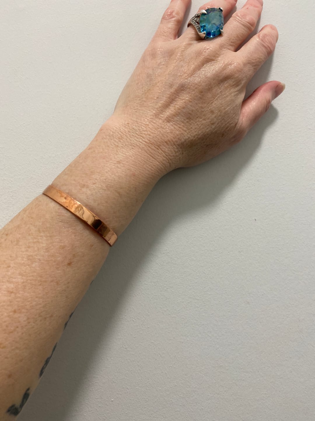 Customer photo review of Pure Copper Bracelet - Smooth Copper Bracelet - Copper Culture