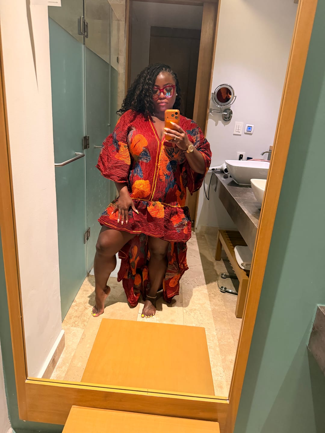 Customer photo review of Crimson Bloom Dress est*SHIPS 9/30