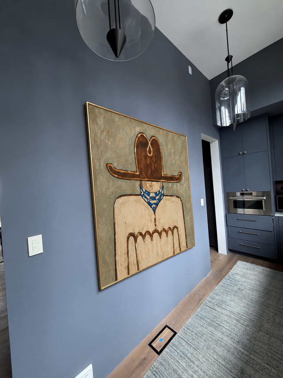 Customer photo review of Blue Bandana Frontier Wall Art