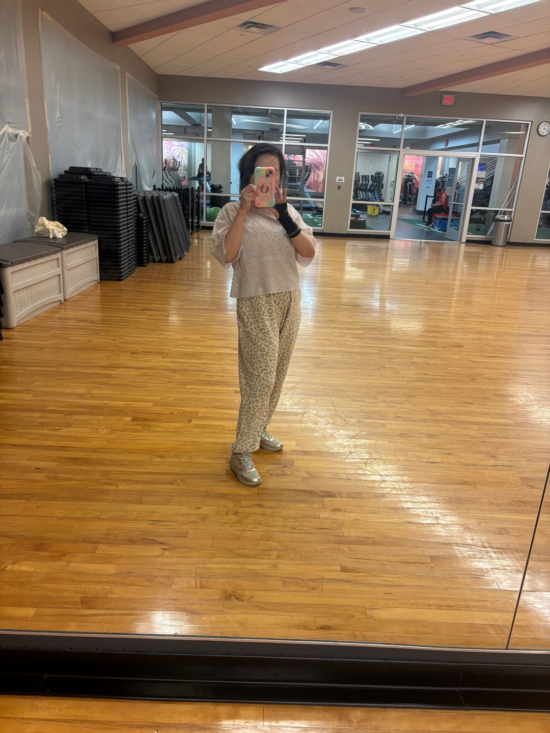 Customer photo review of Zumba Mesh Crop Top