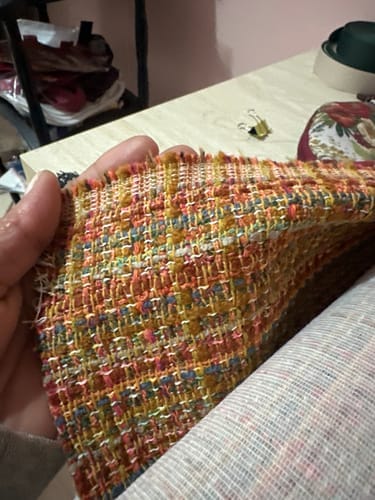 Customer photo review of Tecido Jacquard Chanel Premium