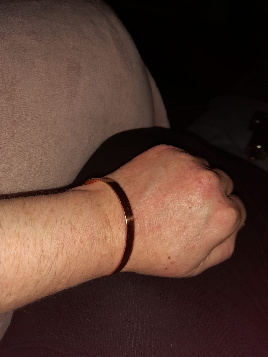 Customer photo review of Pure Copper Bracelet - Smooth Copper Bracelet - Copper Culture