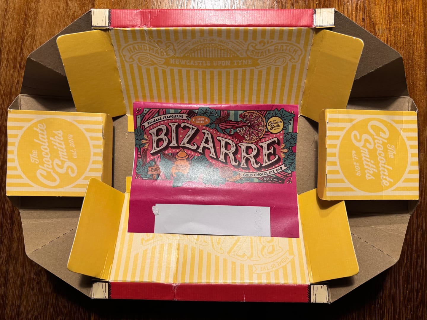 Customer photo review of Rhubarb Frangipane Bizarre Bar - 145g