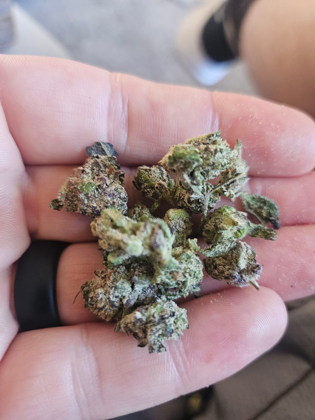 Customer photo review of Blueberry Smalls THCA Flower (Exotic)