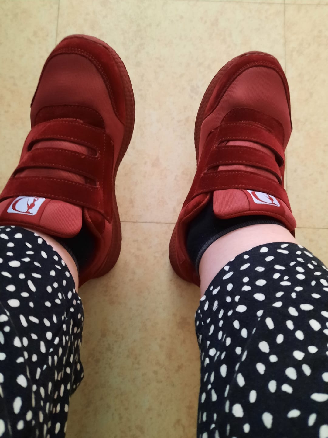 Customer photo review of Baskets de Marche Orthopédiques Larges