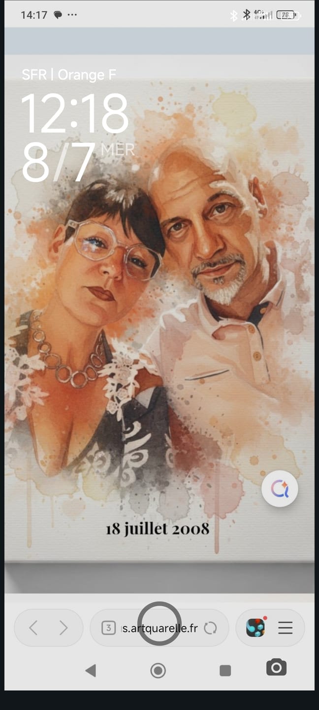 Customer photo review of Votre photo en œuvre d'art – avec aperçu en direct, sur poster ou toile