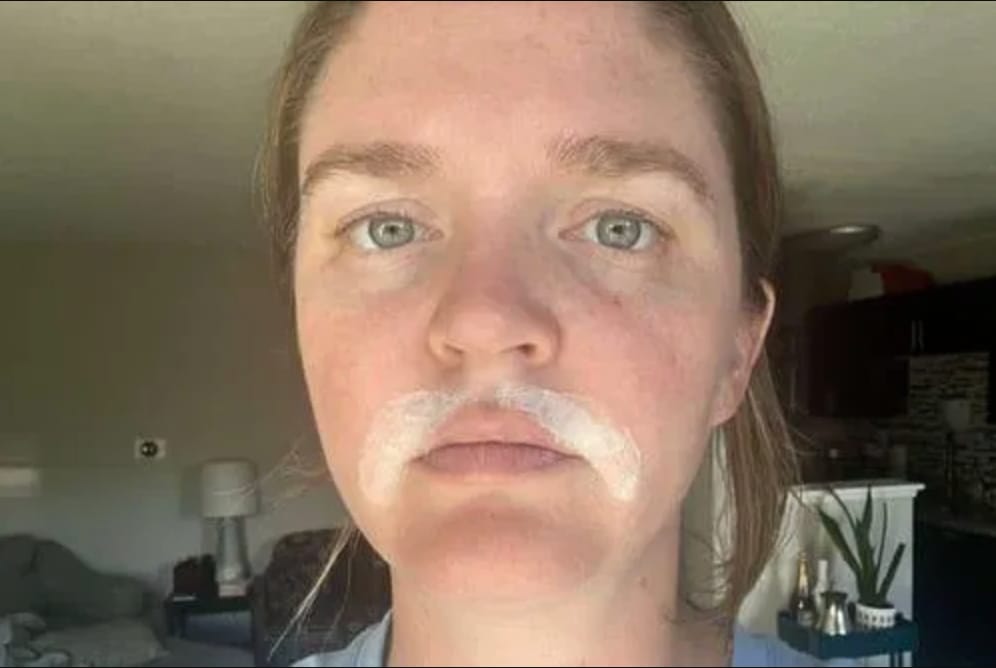 Customer photo review of Facial Hair Removal Kit