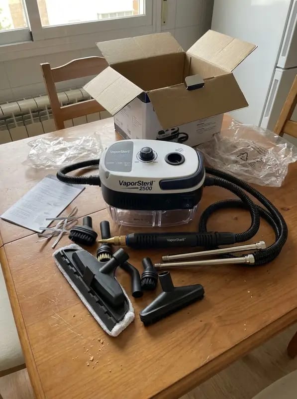 Customer photo review of VAPORSTERIL™ 2500 · Limpiador a vapor, sin fregar tanto