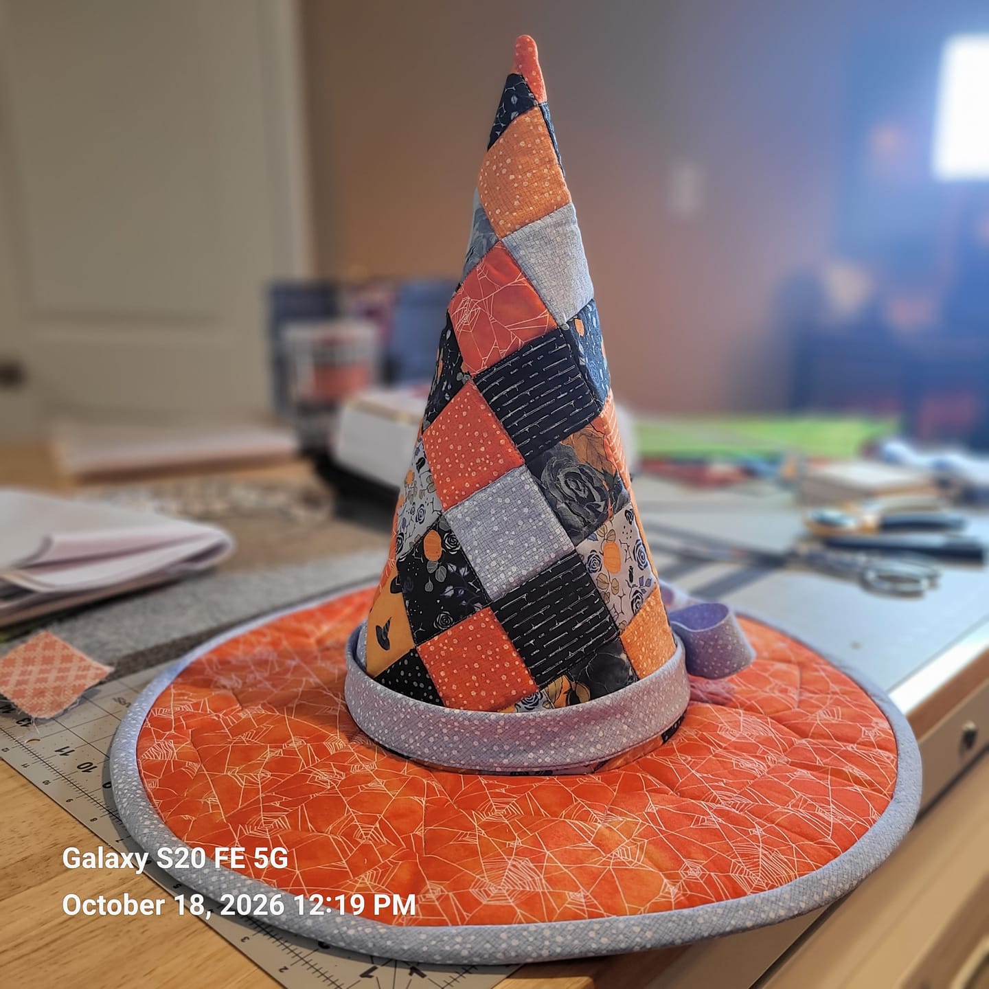 Customer photo review of Spellbound Quilted Witch Hat Sewing Pattern | Digital PDF Pattern