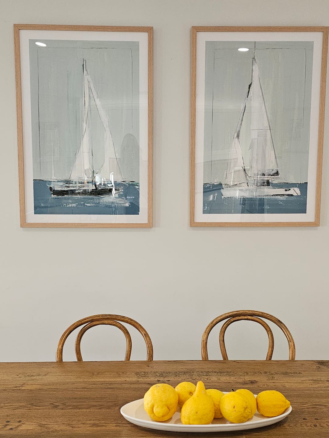 Customer photo review of Sailing I & II Art Print Set of 2 | Matching Wall Art