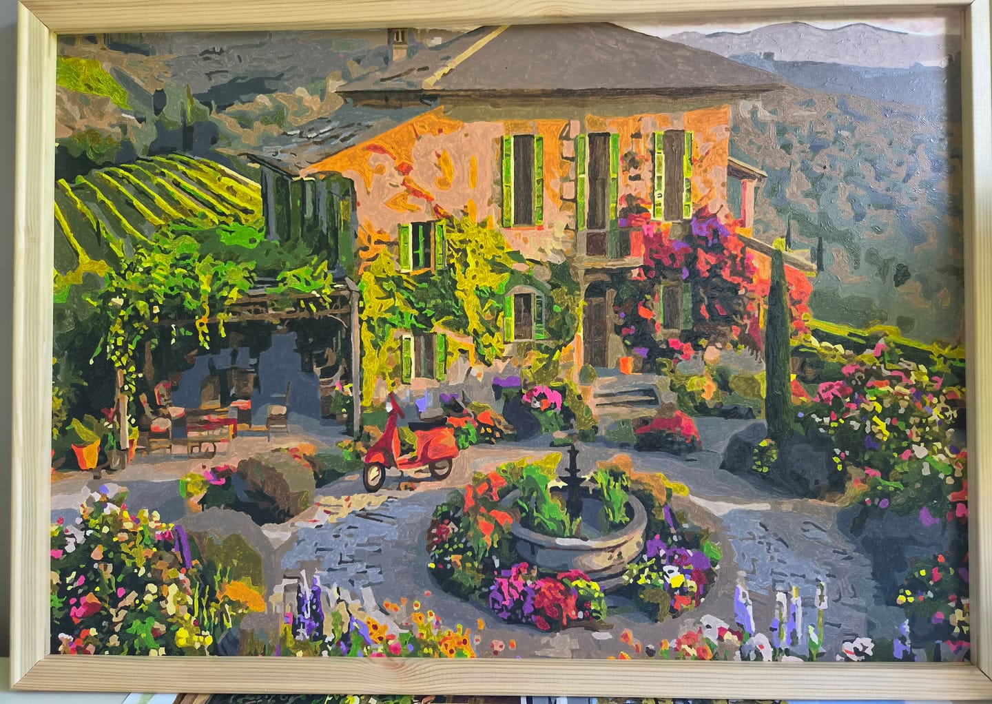 Customer photo review of Custom Paint By Numbers