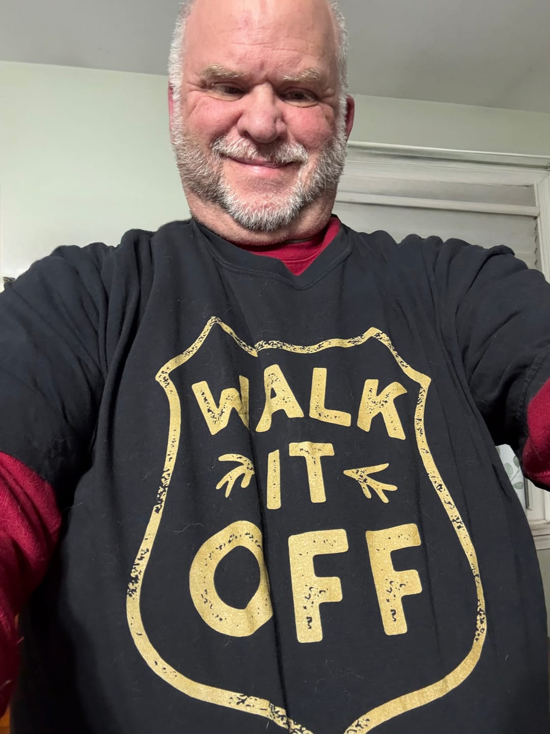 Customer photo review of Walk It Off Tshirt