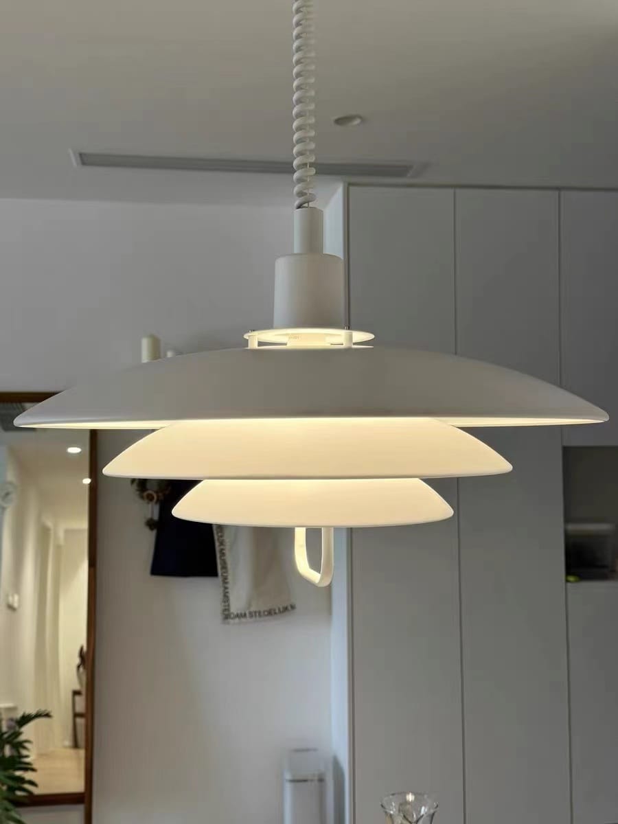 Customer photo review of Modern Pendant Light, Aluminium Concentric Screens, 50 cm