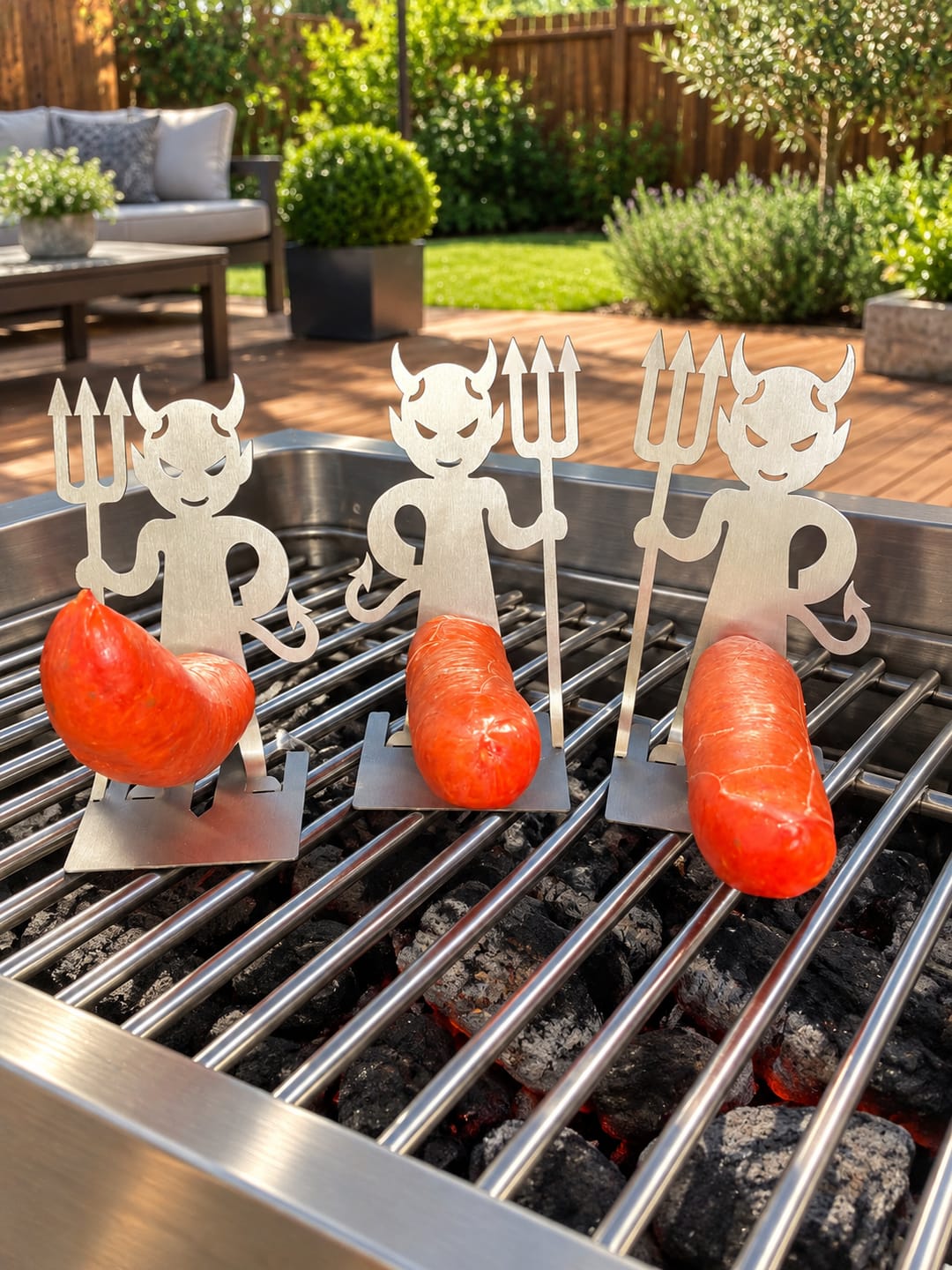 Customer photo review of Mr Grill Devil™ The hottest guy at the BBQ. 😈🔥