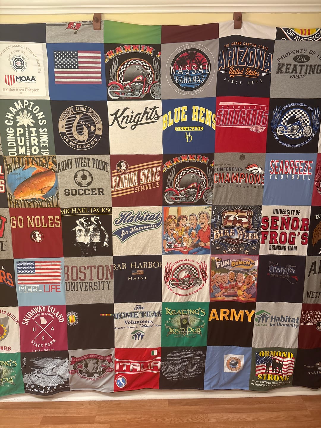 Customer photo review of Project Repat T-Shirt Quilt