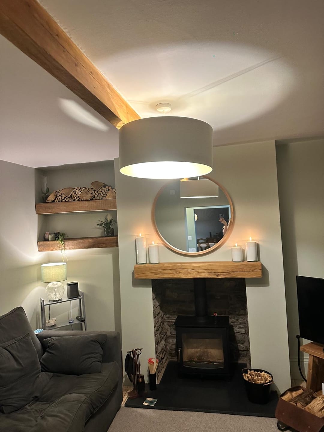 Customer photo review of Candlera 3-Glass Cylinder Set