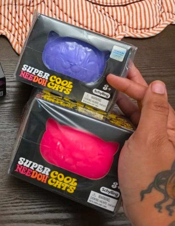 Customer photo review of Needoh Super Cool Cat Stress Ball Squishy