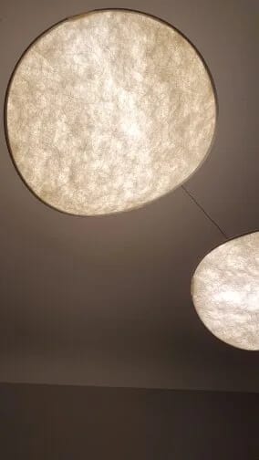 Customer photo review of Wavy Cloud Pendant Light, White Fabric Shade, LED, 30–100 cm
