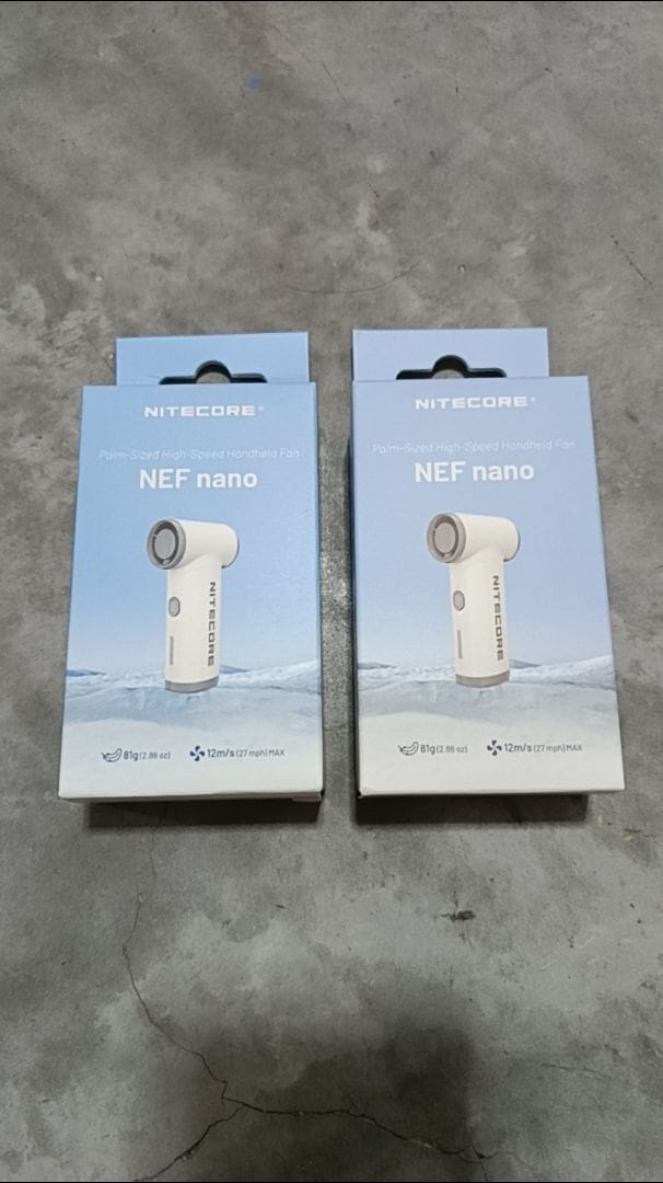 Customer photo review of NEF Nano - Palm-Sized High-Speed Handheld Fan