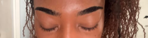 Customer photo review of Peel-Off Eyebrow Tint – Waterproof & Long-Lasting Brow Color（Buy 1 get 1 free）
