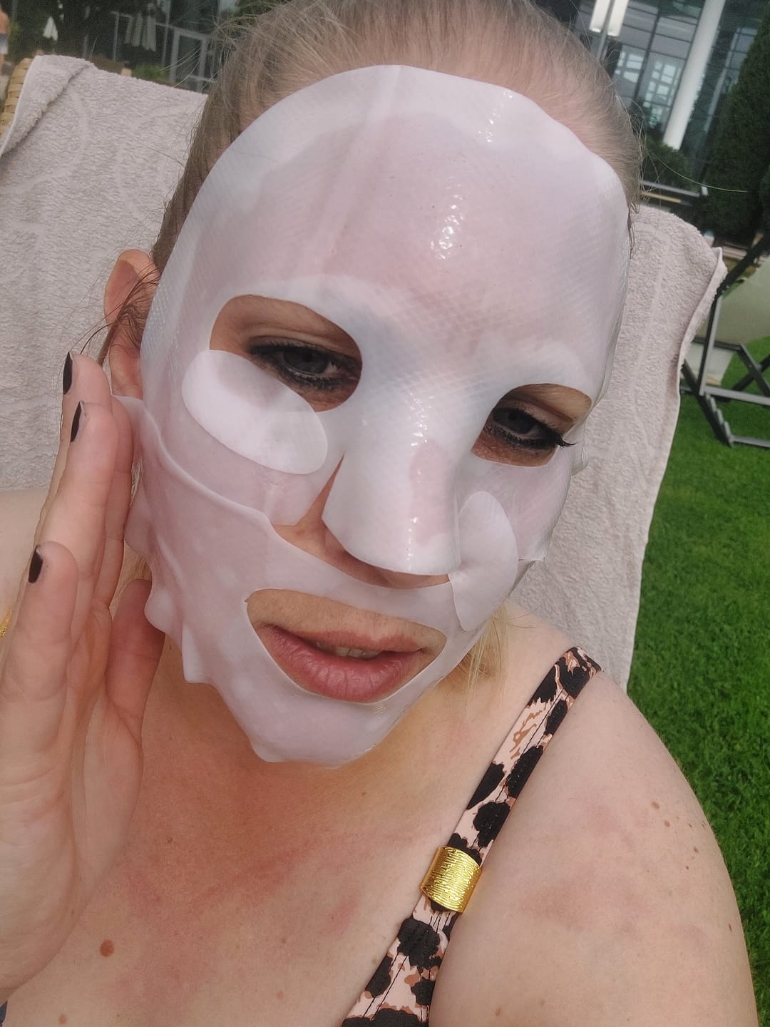 Customer photo review of GlassSkinMask PINK PDRN [DNA]