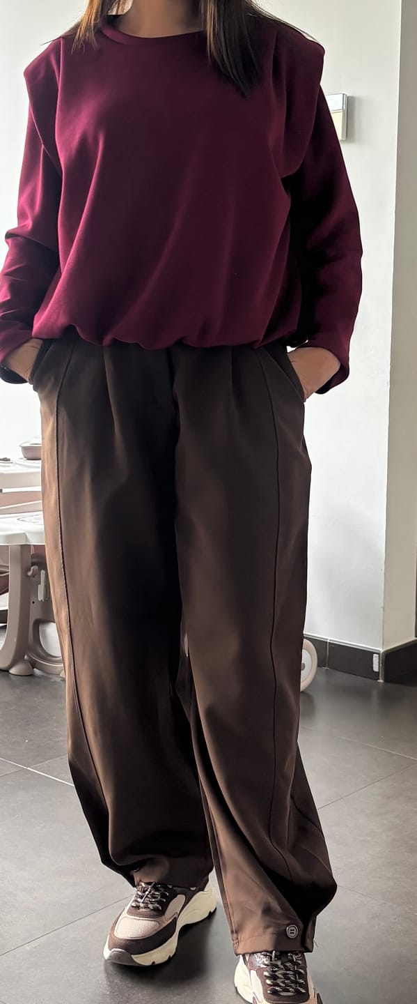 Customer photo review of Shoulder Detailed Blouse / Khaki
