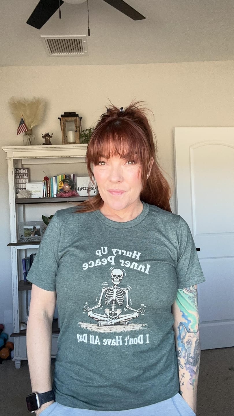Customer photo review of Yoga Inner Peace T-shirt