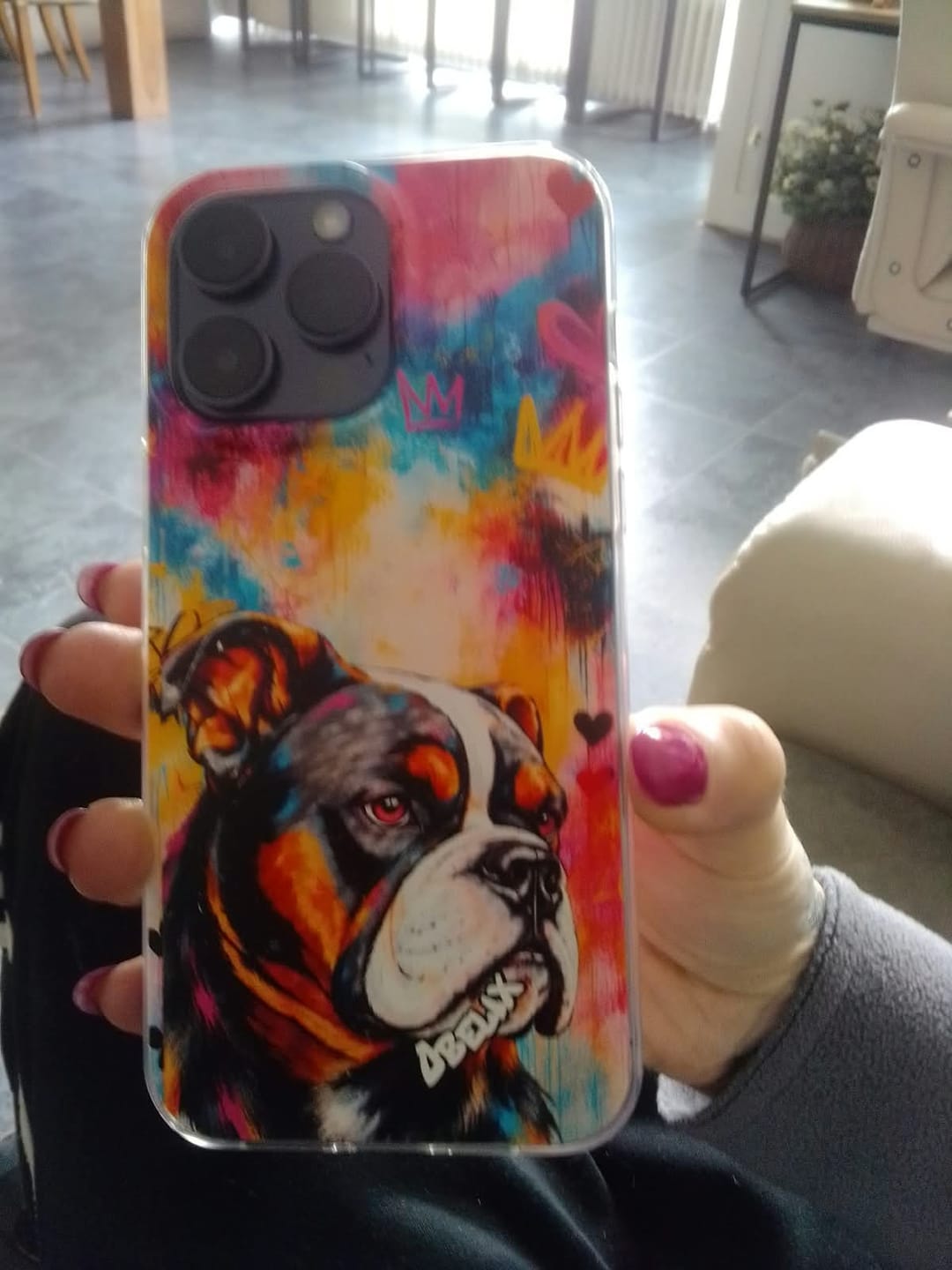 Customer photo review of Personalisierte Handyhülle - Graffiti