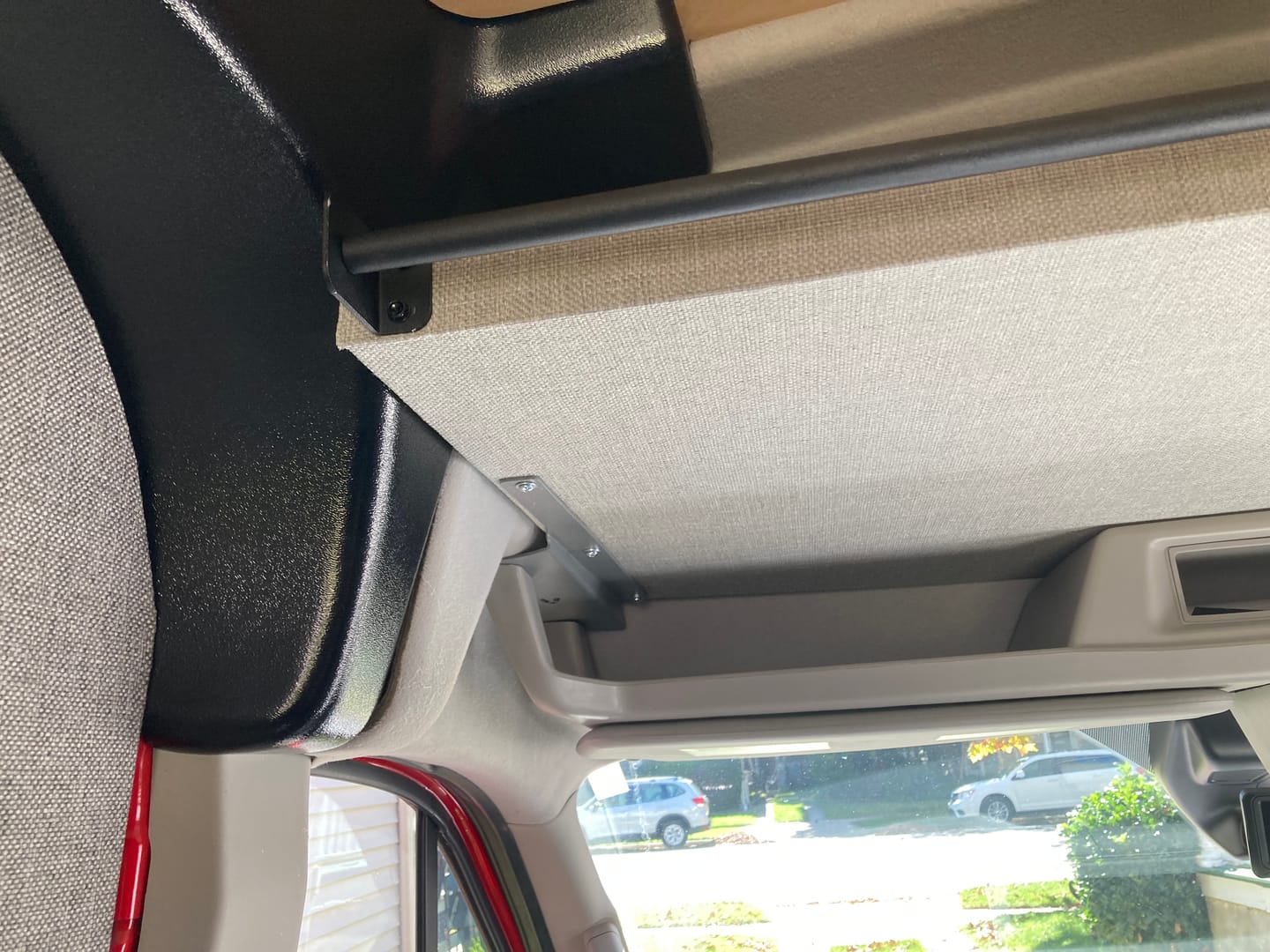 Customer photo review of Ford Transit Headliner Shelf DIY Kit