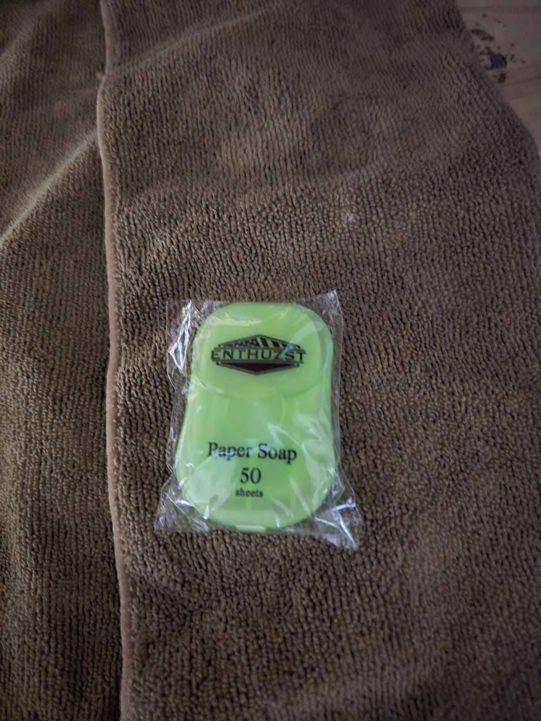 Customer photo review of PAPER SOAP