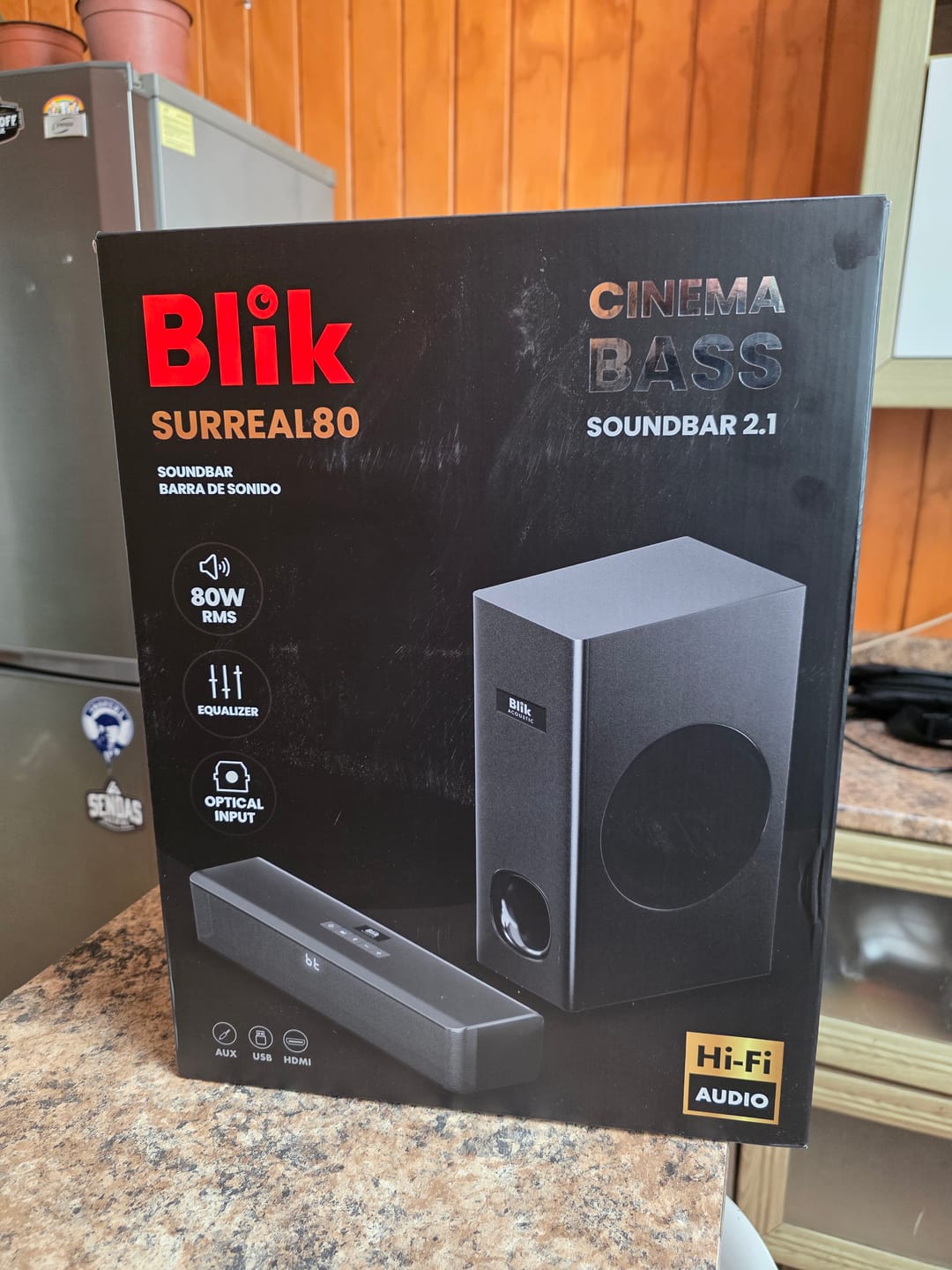 Customer photo review of Barra De Sonido Soundbar Blik Surreal80 80W