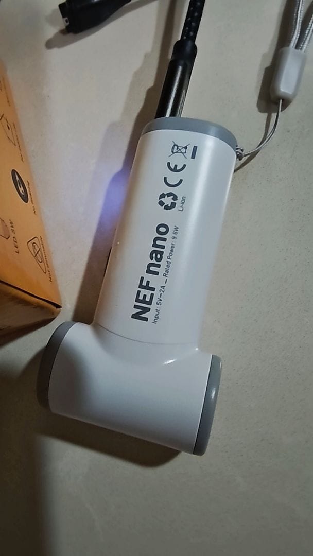Customer photo review of NEF Nano - Palm-Sized High-Speed Handheld Fan