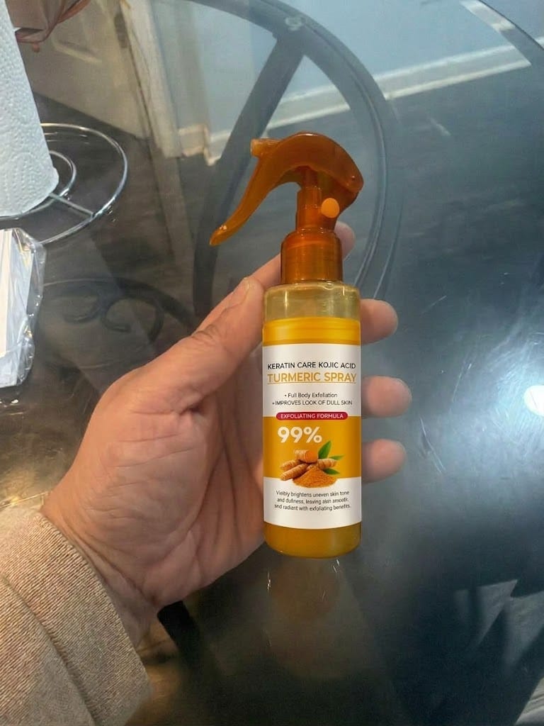 Customer photo review of Grabello Kojic Acid & Turmeric De-Tan Body Glow Spray Buy 1 Get 1 Free