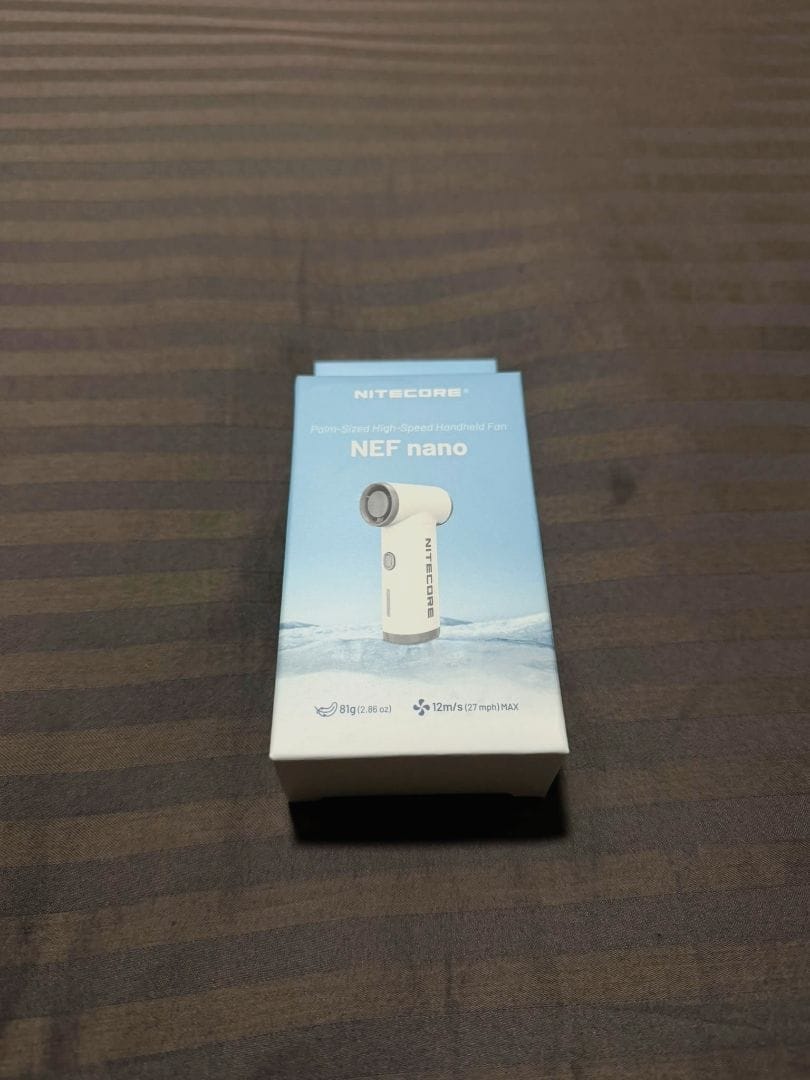 Customer photo review of NEF Nano - Palm-Sized High-Speed Handheld Fan