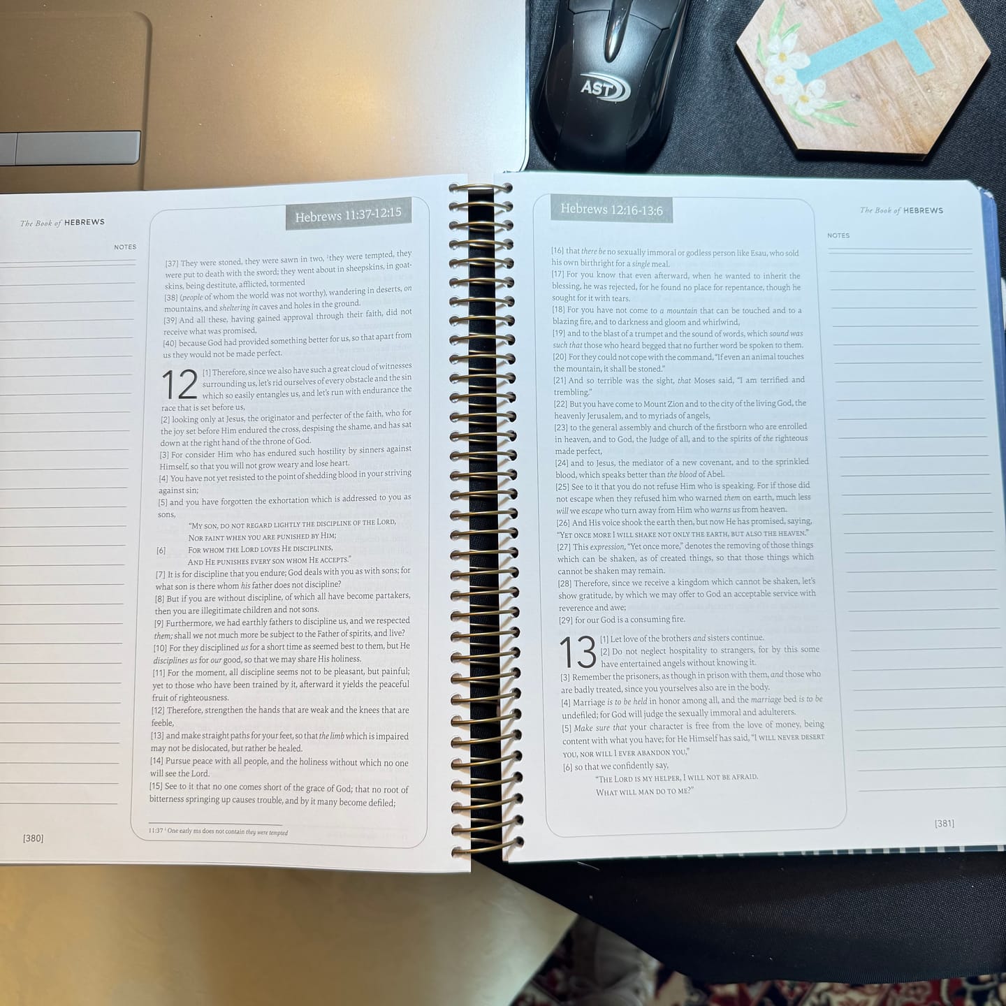 Customer photo review of Spiral Bible™ - NASB - Complete Bible - Bundle (Hardcover)