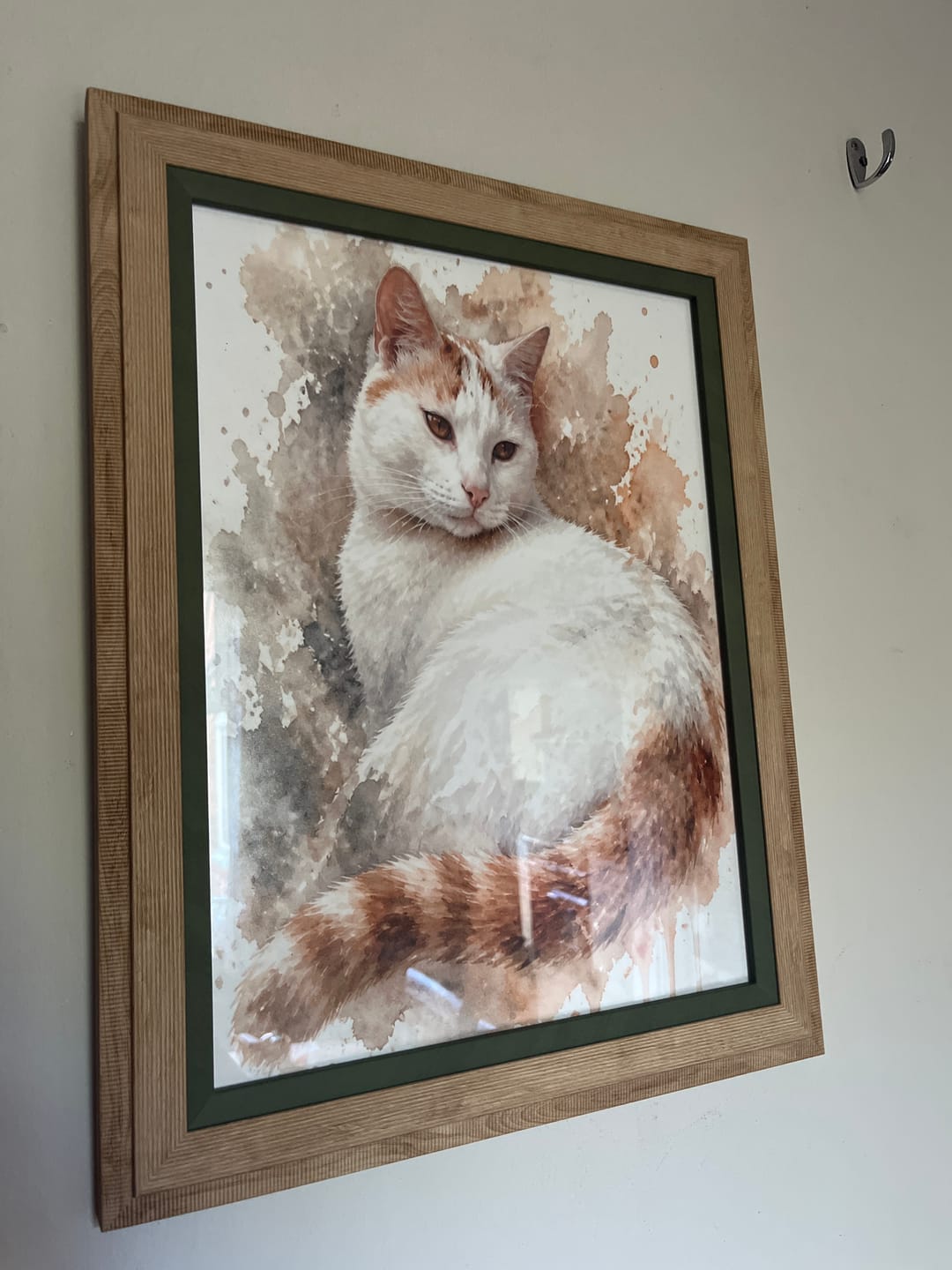 Customer photo review of Personalised Poster - Watercolour Realistic Portrait