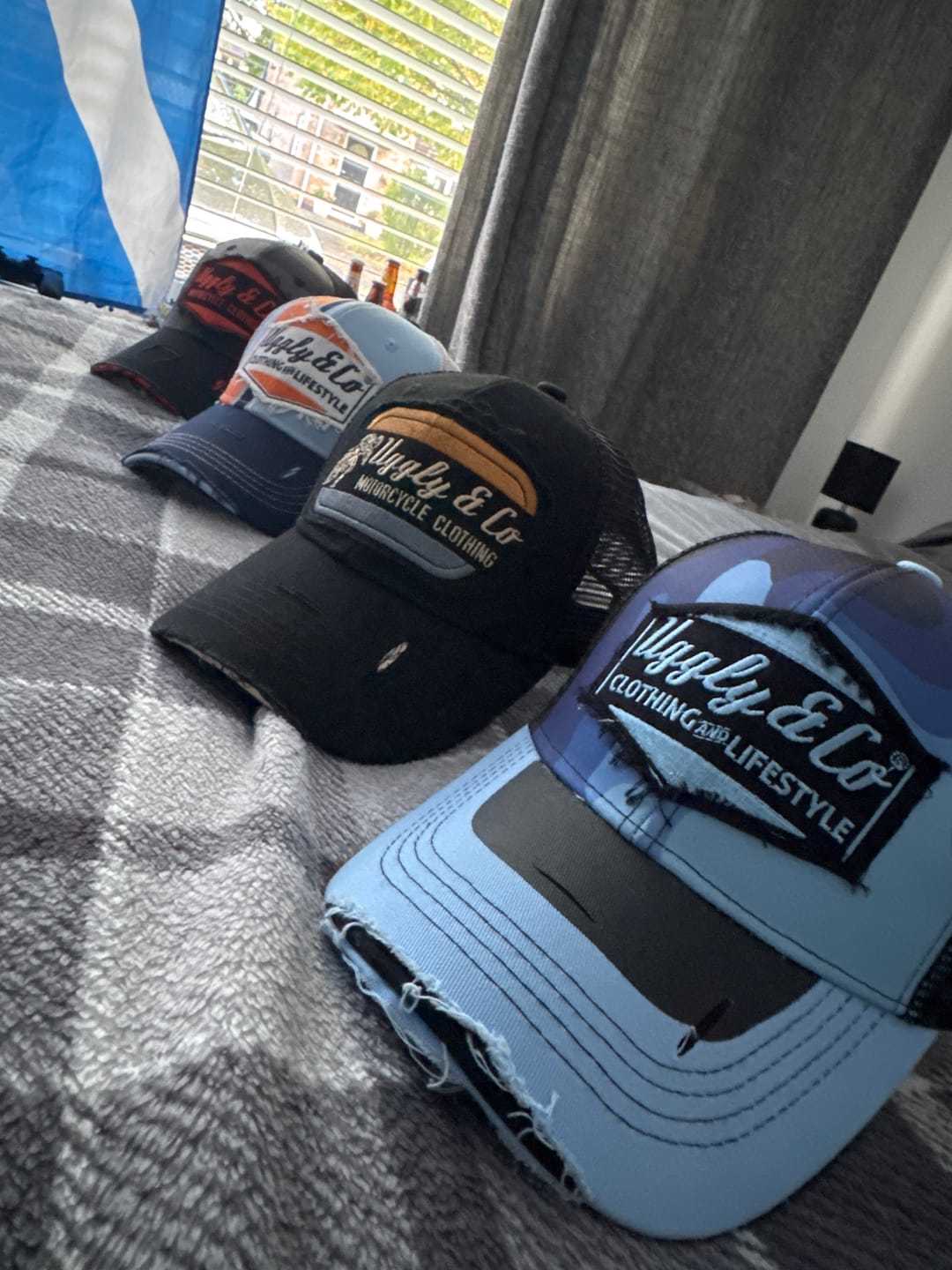 Customer photo review of Two Stroke Smoker Blue Trucker Cap