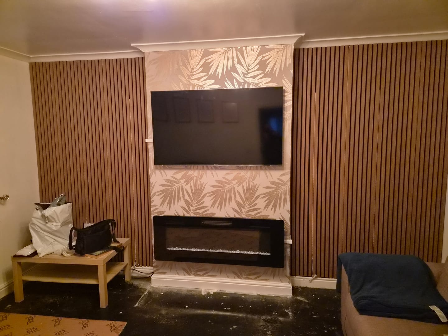 Customer photo review of Natural Oak Acoustic Wall Panel