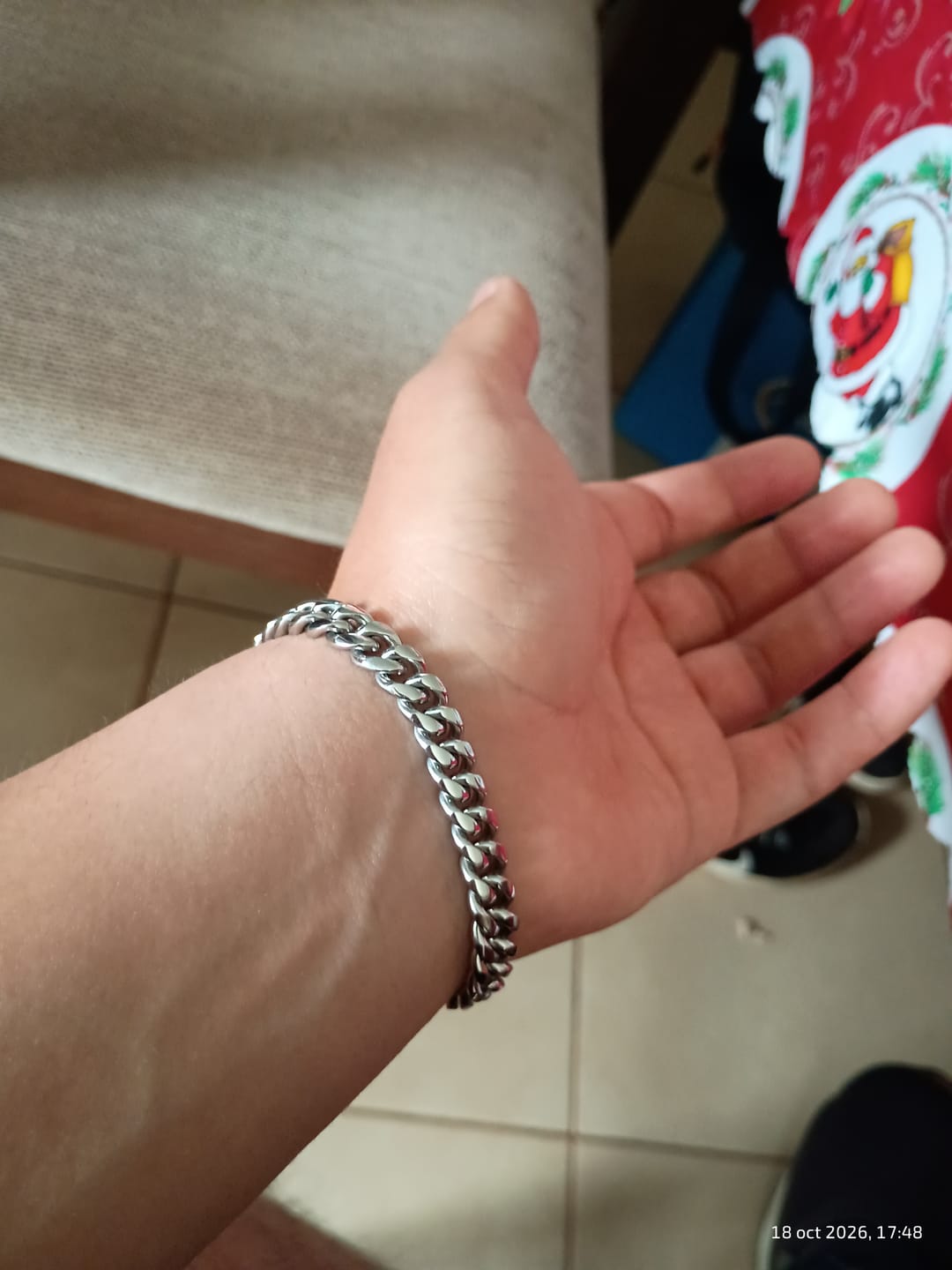 Customer photo review of Pulsera Cuban 8mm