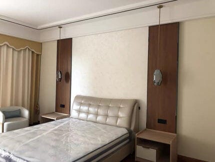 Customer photo review of Smoky Grey Crystal Pendant Light, Solid Brass, 16.5 cm