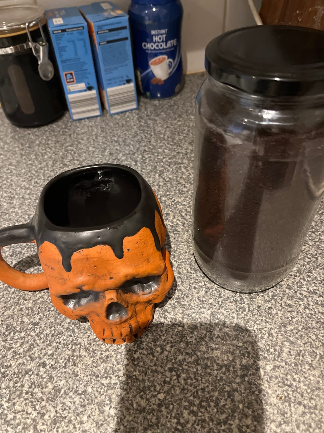 Customer photo review of Skull Crusher Coffee - Pumpkin Spice