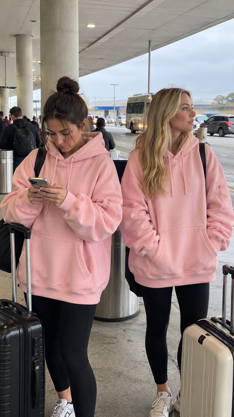 Customer photo review of Hoodie with Eye Mask & Secure Pockets