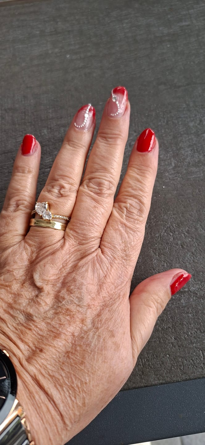 Customer photo review of Natural Pink Dipping Powder