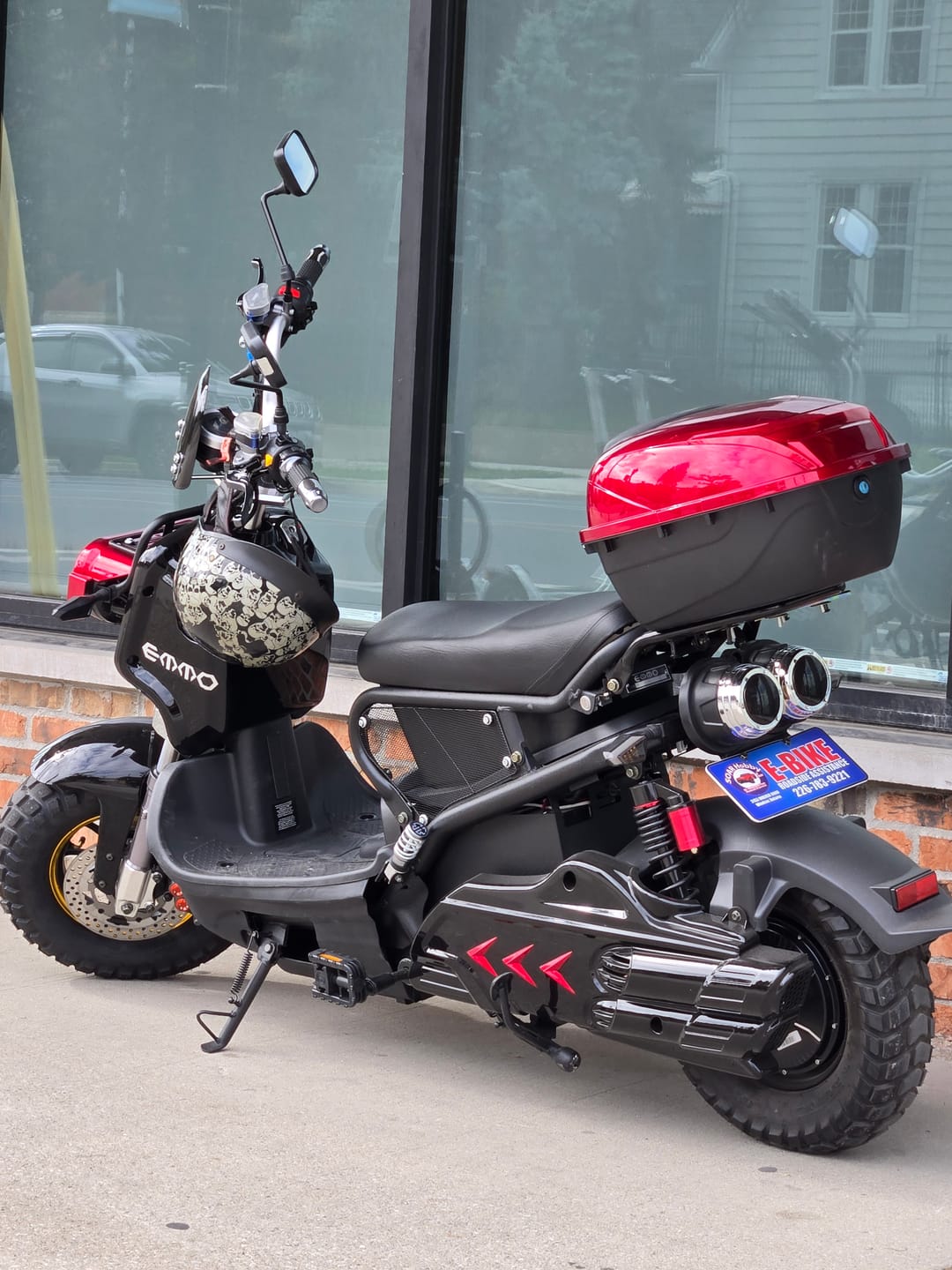 Customer photo review of EMMO Scooter Style E-Bikes Rear Rack