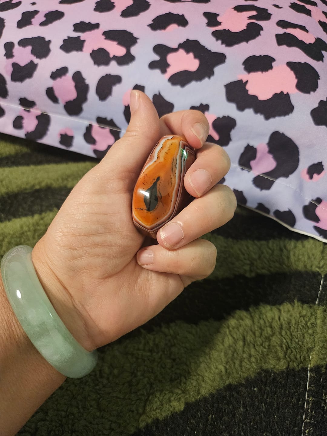 Customer photo review of PREVENTA | Ágata Sardónice Palmstone | Fortaleza- Protección