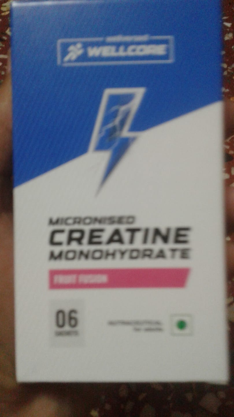 Customer photo review of Wellcore - Pure Micronised Creatine Monohydrate | Fruit Fusion (6 Sachets)