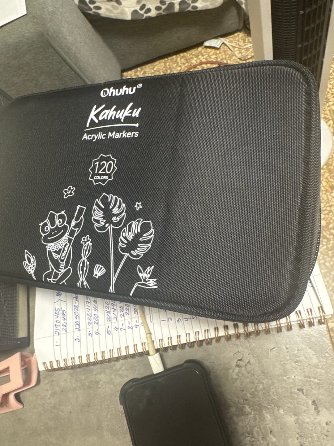 Customer photo review of Ohuhu Kahuku Series Direct-ink Acrylic Paint Markers