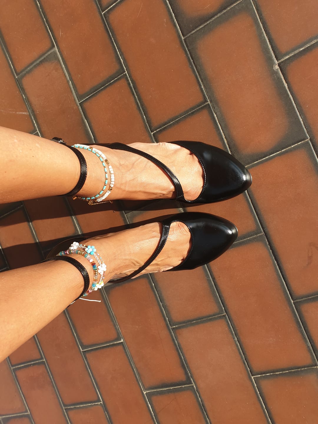 Customer photo review of Chatelet Black decolleté in vitello nero tacco 7.5 artigianale marchigiana