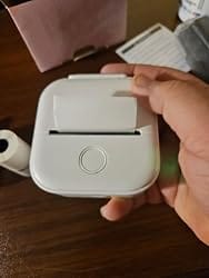 Customer photo review of T02 Mini Sticker Printer & 3 Rolls Paper, Black